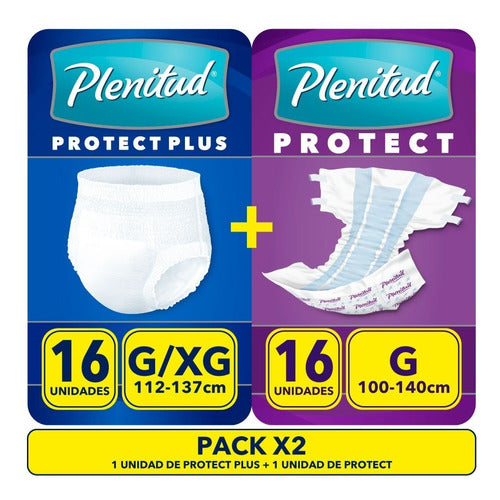 Plenitud Protect Plus + Protect Diaper Pack 4