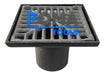 Pomatools Vertical Funnel Ø110mm Cast Iron Grate 20x20 Cm 0