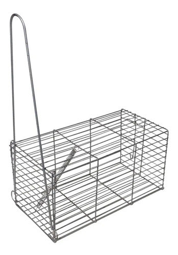 LMG Taller Large Reinforced Rat Trap Cage - Galvanized Wire 0