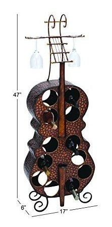 Deco 79 Metal Wine Rack 17 By 47 Inches 3