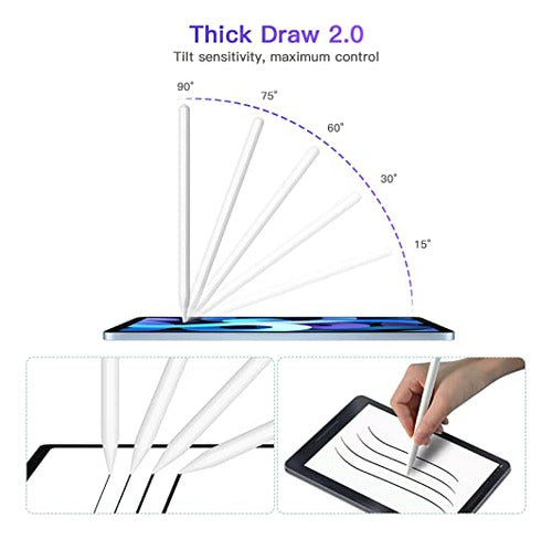 Zyerch Touch Screen Device Stylus 2nd Generation Compatible iPad Pro Air Mini 6