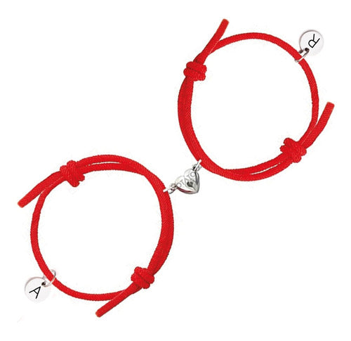 Otato Pulsera Para Parejas Imán Corazon Grabado Personalizado 2