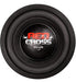 Triton Subwoofer 10 Inches Red Cross 500W 2+2 Ohms 0