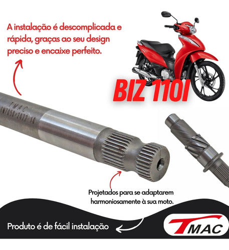 Eixo Pedal De Partida Honda Biz 110i Pop 110i 2016 Em Diante 2