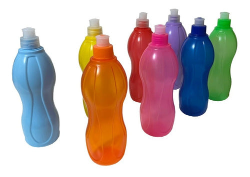 35 Botellas Plasticas Deportivas Con Pico Sport 1