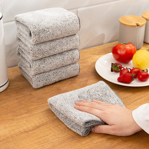 Iluminarás Pack of 5 Super Absorbent Microfiber Towels for Dusting Auto and Kitchen 5