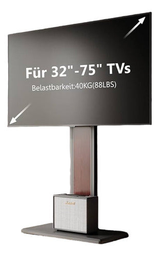 Mobile LCD Stand for TV 32/70 with Adjustable Height and 2 Shelves 3