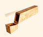 Elm Wood Brush Box with Strap 0