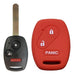 Cubre Volante + Funda Llave Silicona - Honda City Civic Rojo 4