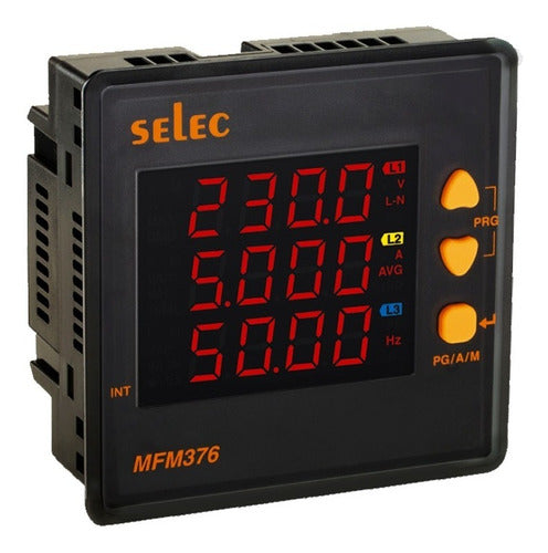 Selec Mfm 376 Medidor Multifuncion 220V 0