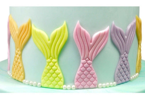 Dessert Gift Mermaid Tail Cutter Marker Set x 2 Pieces 0