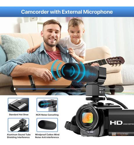 Marca FHD 1080P YouTube Vlogging Camera 24.0MP with 3.0-Inch Rotating Screen and 16X Digital Zoom 2