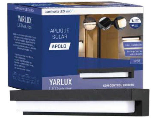 Yarlux Solar LED Wall Light Apolo with Remote Control 0