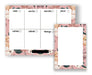 Mancha Del Pincel Weekly Planner A4 Paper + Flower Notepad 1