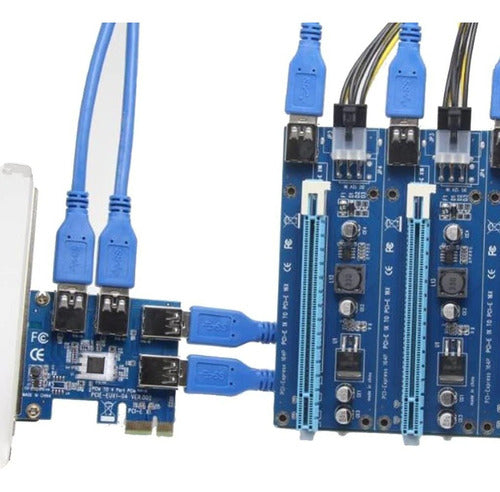 Generic PCI-E USB 3.0 Expansion Card with 4 Ports for Bitcoin Mining 5