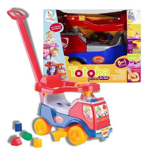 Cardoso Toys Baby Buggy Walker with Guide and Stacking Blocks 0