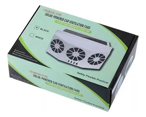 TOH Solar Powered Car Window Fan 2