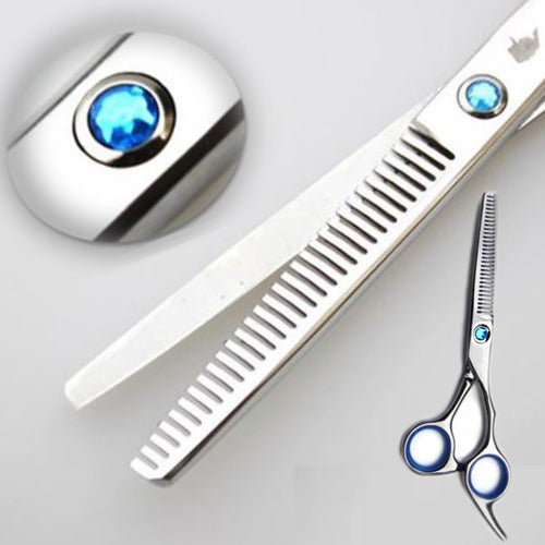 Professional Hairdressing Kit: Cutting Scissors + Thinning Scissors + Thermal Combs + Cutting Cape 2