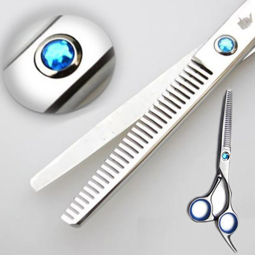 E-Shop Peluquería Professional Hairdressing Kit: Scissors + Set of 10 Combs + Cape 2