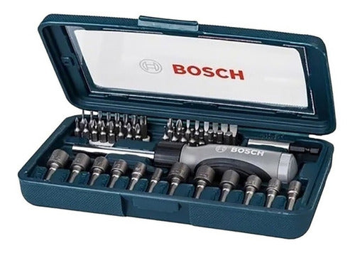 Bosch Set with 46 Pc Screwdriver Bits and Magnetic Adapter 0