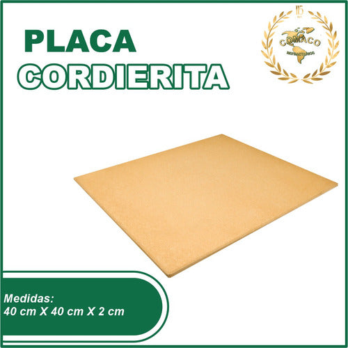 Comaco Cordierite Refractory Plate 400x400x20 Mm 1