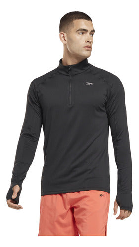 Reebok Men's Quarter Zip Sports Sweatshirt 5