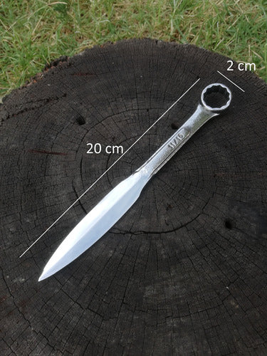 Hand-Forged Small Dagger with Leather Sheath 1