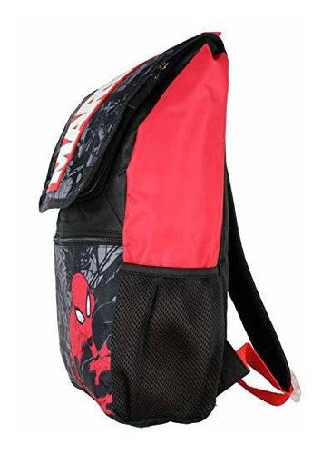 Marvel Spiderman Backpack Front Flap Compartimiento Mochila 2