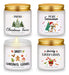 Juego De 4 Velas Perfumadas De Navidad, Velas De Soja Fresca 0