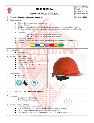 Casco Amarillo Fravida Mapuche 1