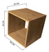 Sajo Floating Cube Shelf Kit 3 Wooden Cubes 40x40x30 4