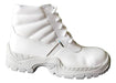 OMBÚ White Leather French Work Boot - Size 39 2