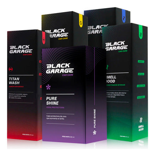 Pack Productos Premium Para Limpieza De Autos Black Garage 0