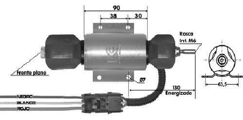 Solenoide Pare Maquinas Agricolas Y Viales Ab.balboni 1