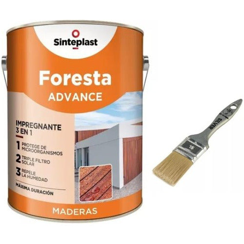 Sinteplast Foresta Advance Impregnante Madera 20 L + Pincel 0