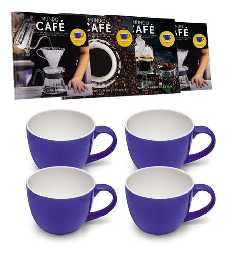 Colección Mundo Café Set Taza+plato X4 + Tazón X4 Volf 1