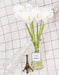 Foraineam Flores Artificiales Calla Lirio Novia Ramo De Boda 4