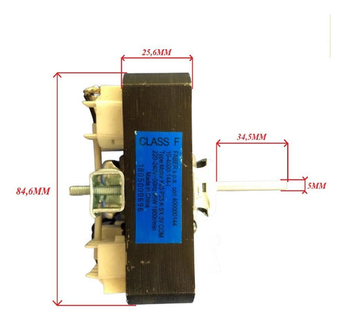 Spar Motor For Purifier P25 Sx 95W Faber Cod:400000144 1