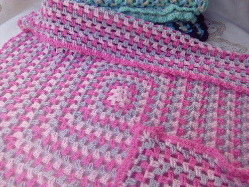 Handmade Crochet Baby Blankets - Birth Baby Shower Gift Set 6