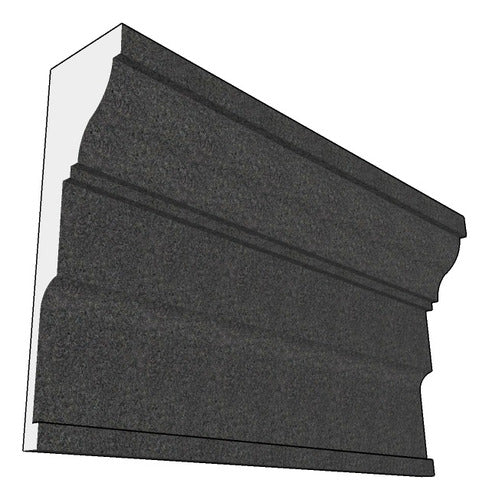 Exterior Styrofoam Molding Cornice Wall CP14 83x27 cm 0