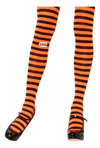 Party Store Long Striped Socks 80cm Bucanera X 1 Costume Colors 0