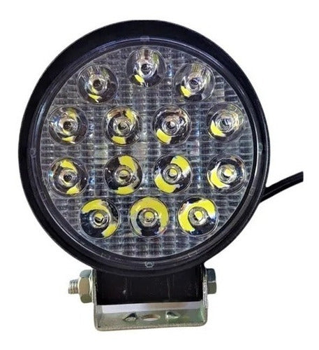 Epistar Auxiliary Lights 14 LED 42W High Brightness Round 4x4 Agro X2 3F 2