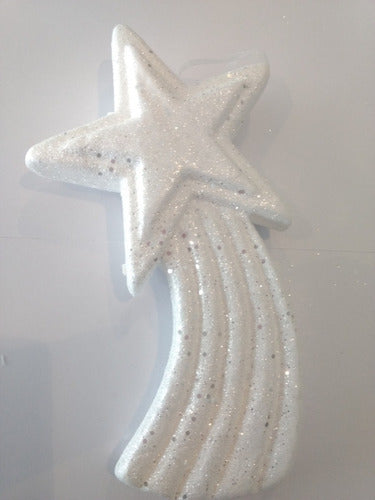Christmas Star Fugaz Point Support of Styrofoam 30 X 15 cm 0