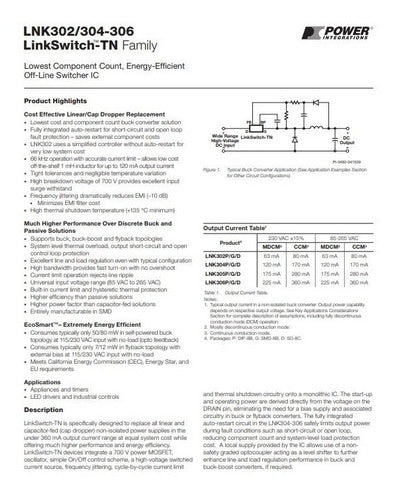 Power Integrations LNK306PN LNK306 Dip7 1