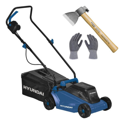 Hyundai Electric Lawn Mower Collector 30L - 1200W 0