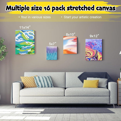 Inburit Set of 12 Canvas Panels for Oil and Acrylic Painting 1