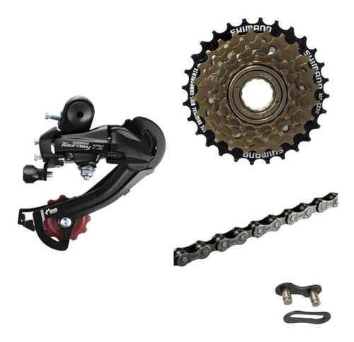 Shimano 6-Speed Bicycle Transmission Kit 0