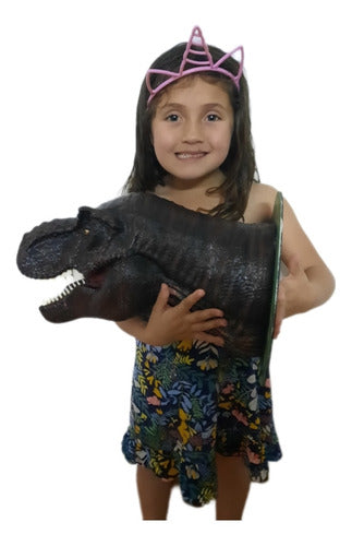 T-rex Cabeza 40 Cm Con Base 3