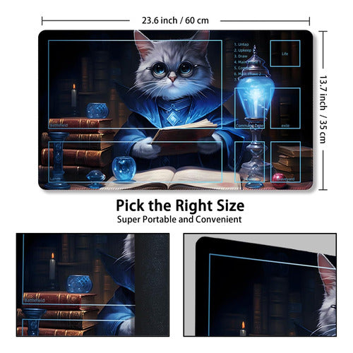 Malqiqi Gaming Playmat With Storage Bag, 61 x 35.5 2