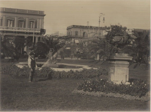 Plaza Independencia En 1910 Montevideo - Lámina 45x30 Cm 0